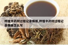 <b>��ֲ��ҩ�Ĺ��̼�¼ģ��,��ֲ��ҩ�Ĺ��̼�¼ģ����ôд</b>