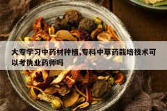 <b>��רѧϰ��ҩ����ֲ,ר���в�ҩ���༼�����Կ�ִҵҩʦ��</b>