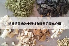 <b>��Ŀ���蹦Ч��ҩ������Щ�ļ򵥽���</b>